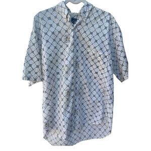 Men’s Vintage Gant Salty Dog Short Sleeve Button Down Shirt size large